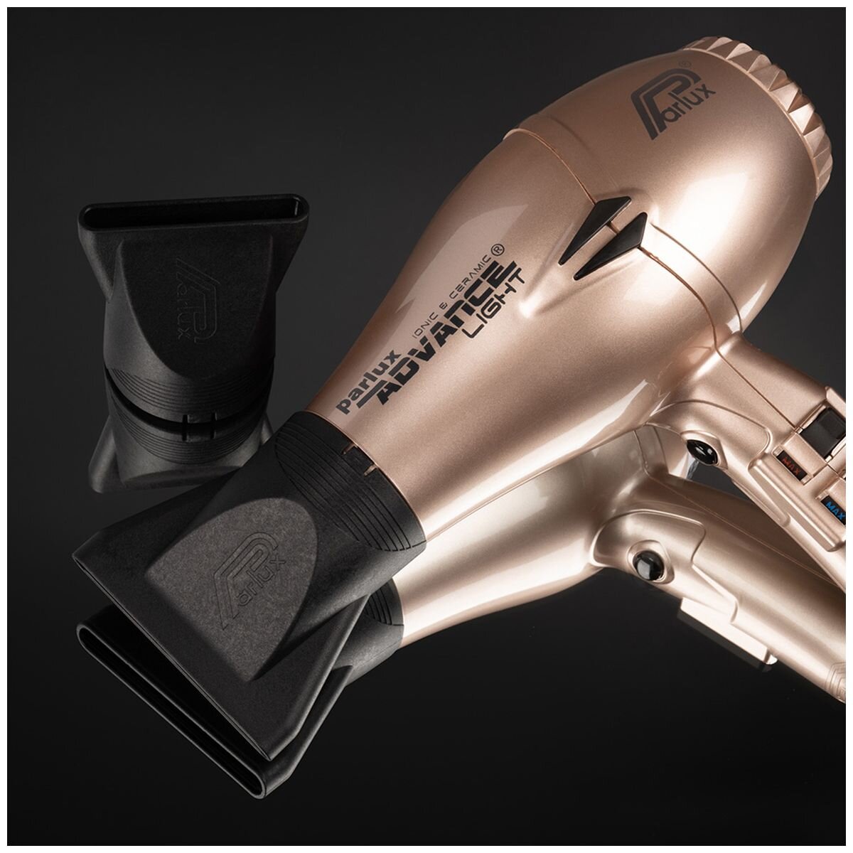 Parlux Advance Light Ionic and Ceramic Hair Dryer 2200W - Gold - 83m³/h Airflow - 150087