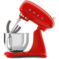 Smeg 50s retro style stand mixer 4.8L - Red finish, 800W, 10 speeds, smooth start - SMF03RDAU