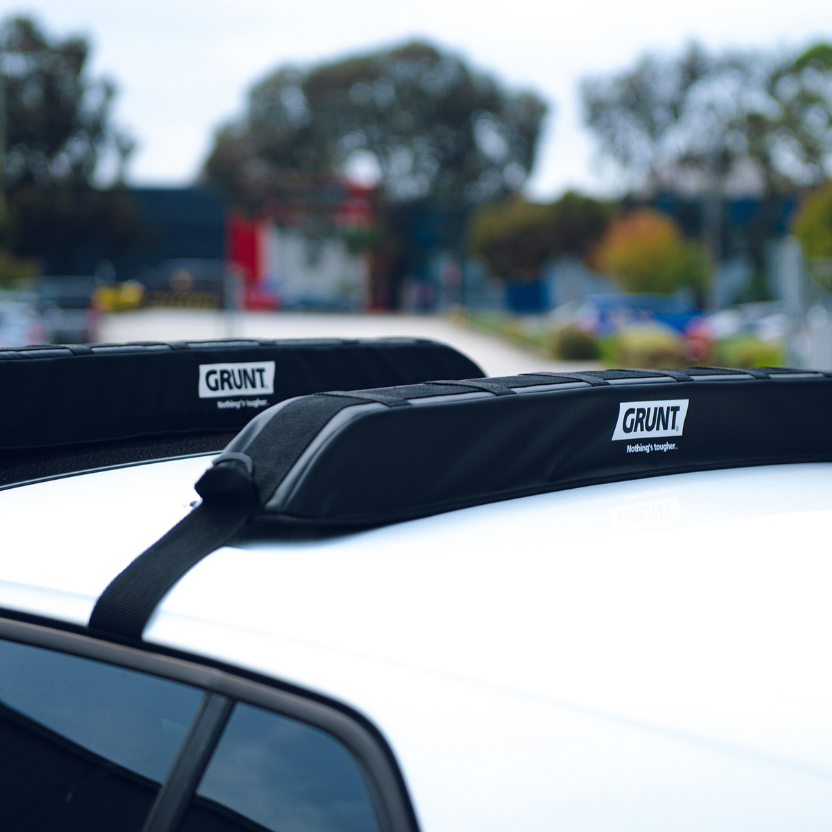 Grunt Soft Roof Rack Cargo Protector - 100cm - Black - Weatherproof, Non-Scratch - SuperSaverAU - view 3