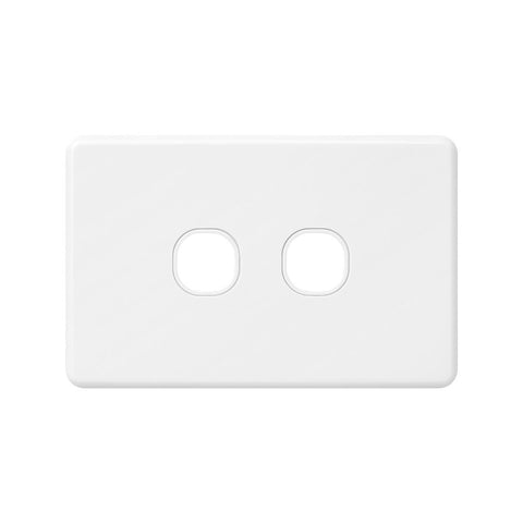 DETA X6 Two Gang Grid Plate - Polycarbonate - Modern Design - Easy Install - SuperSaverAU - view 1