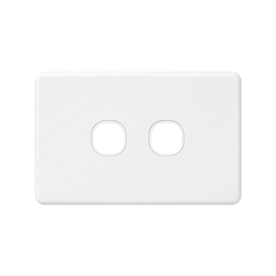 DETA X6 Two Gang Grid Plate - Polycarbonate - Modern Design - Easy Install - SuperSaverAU - view 1