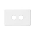DETA X6 Two Gang Grid Plate White Polycarbonate Customisable