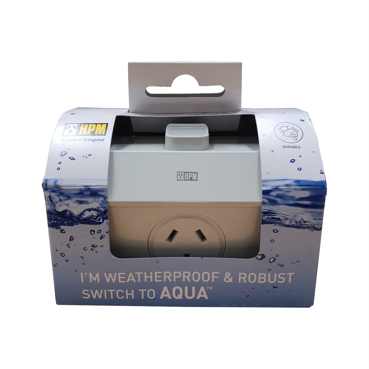 Hpm Aqua Powerpoint - 15A - UV-Stabilised Polycarbonate - Weatherproof - SuperSaverAU - view 2