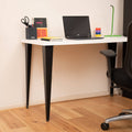 Taskmaster 710 x 2mm Black Steel Corner Furniture Leg