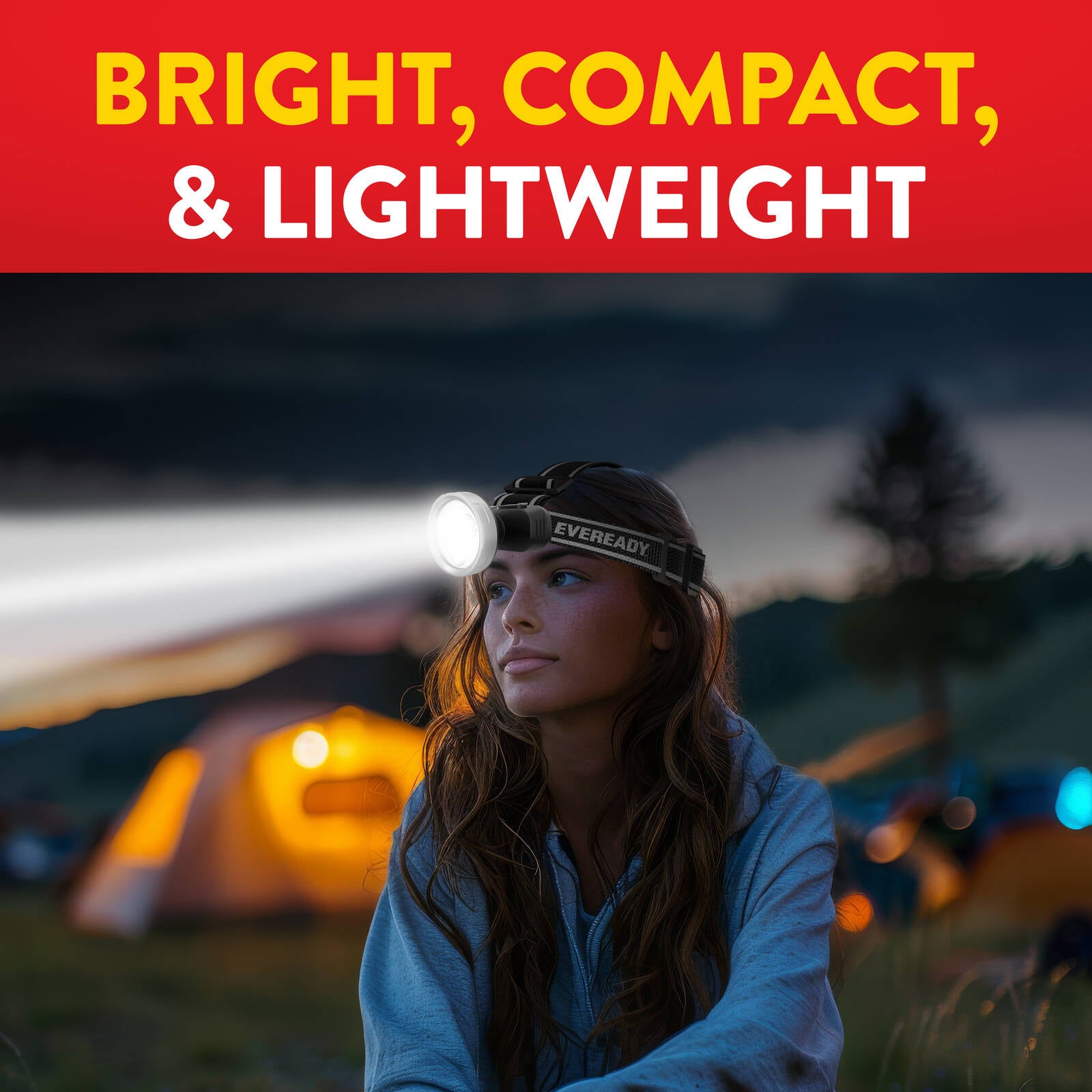 Eveready Rechargeable LED Headlight 120 Lumen, Hands-Free VPHDL4