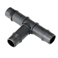 K Rain 13mm Barbed Tee 10 Pack - Black - UV Stabilised Polypropylene - SuperSaverAU - view 1