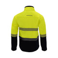 Citeco Yellow Hi Vis Soft Shell Jacket - Large - UPF 50+ - Fleece Lined - SuperSaverAU - view 3