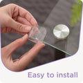 Perma Child Safety Clear Adhesive Corner Protectors 20 Pack - 40mm x 40mm - BPA-Free PVC - SuperSaverAU - view 5