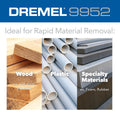 Dremel 9952 Max Power Carving Bit - ¼” Taper Profile - 2X Faster Material Removal - SuperSaverAU - view 3