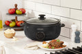 Morphy Richards Slow Cooker - Sear and Stew Pot, Toughened Glass Lid, Low to High Heat, Matte Black - MRSC65BK