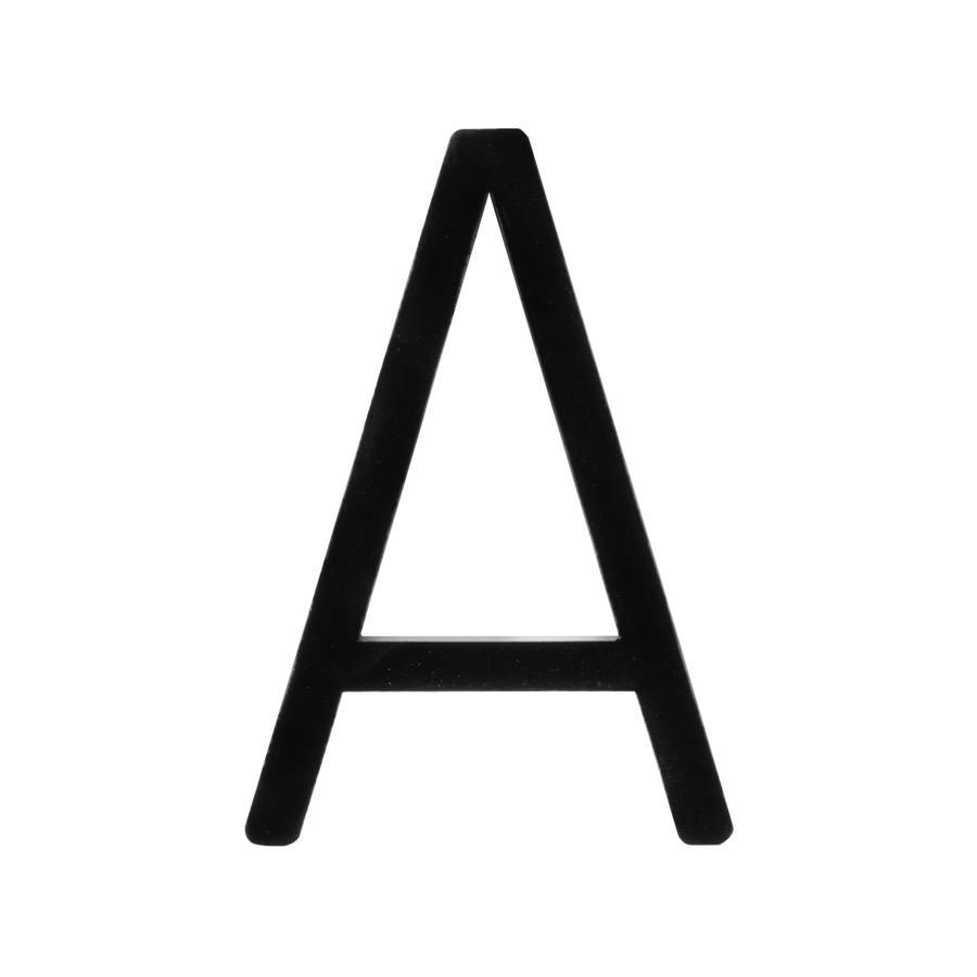 Sandleford 75mm Black Zone Letter W - Galvanised Steel - Easy Install - SuperSaverAU - view 1