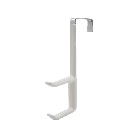 Adoored Double Over the Door Deco Hook - 100mm x 145mm - White - Easy Installation - SuperSaverAU - view 1