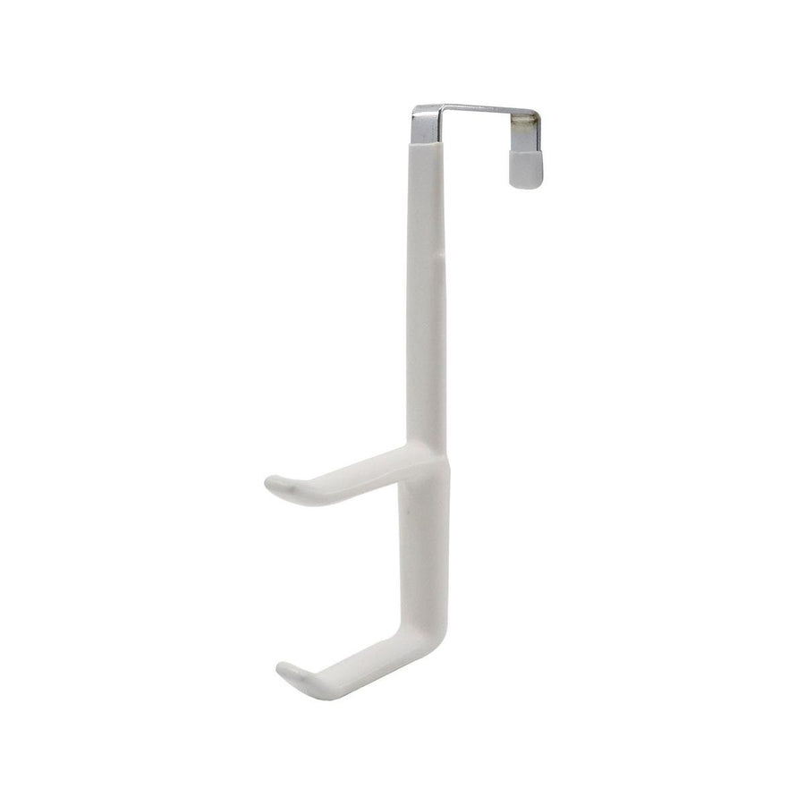 Adoored Double Over the Door Deco Hook - 100mm x 145mm - White - Easy Installation - SuperSaverAU - view 1