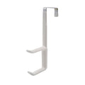 Adoored White Double Over-The-Door Deco Hook 100 x 145mm, No-Drill Coat & Hat Hanger