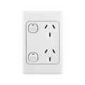 DETA Vertical Double Power Point - 10A Polycarbonate - Stylish Design - SuperSaverAU - view 1
