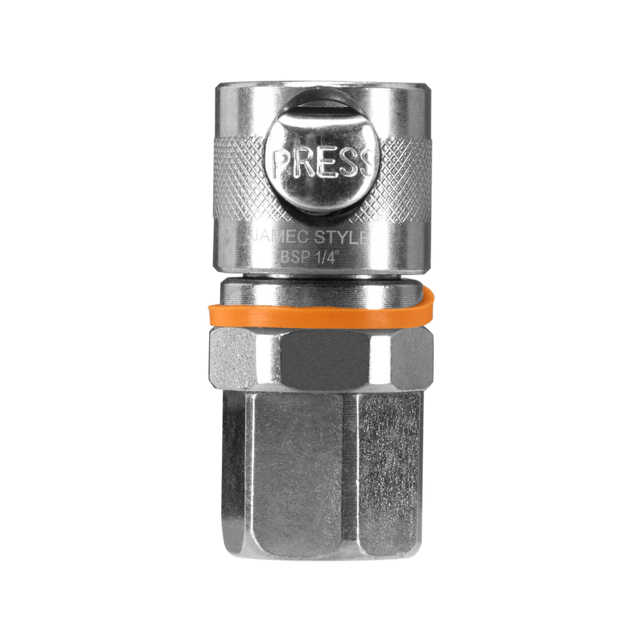 Powerfit Jamec Coupler - 1/4" - Steel - 150PSI - SuperSaverAU - view 1