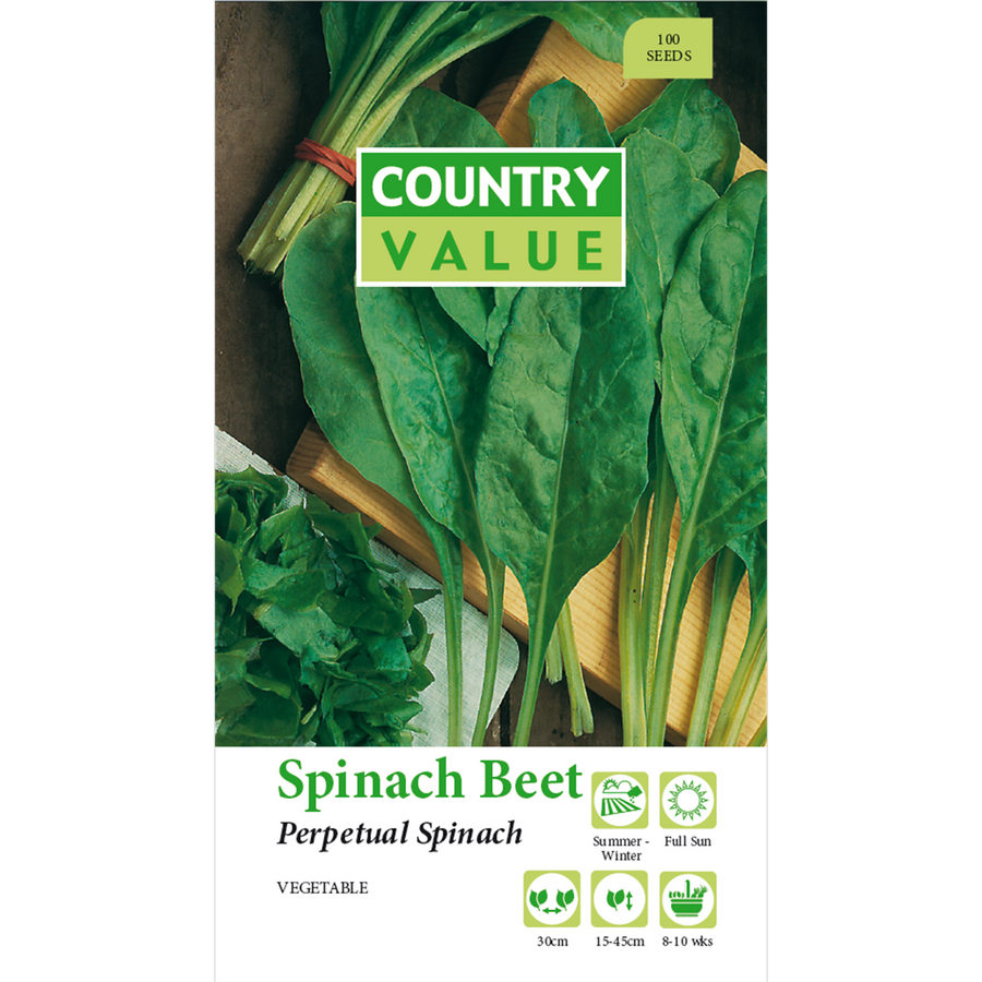 Country Value Perpetual Beet Spinach Seeds - 75mm - Hardy - Fast Growing - SuperSaverAU - view 1