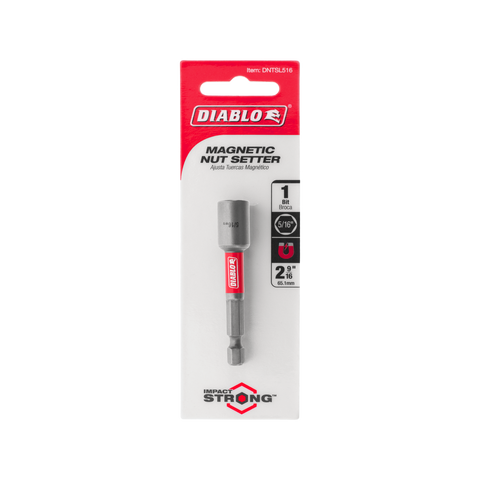 Diablo Magnetic Nut Setter - 5/16" - 65mm - Durable & Impact Resistant - SuperSaverAU - view 1