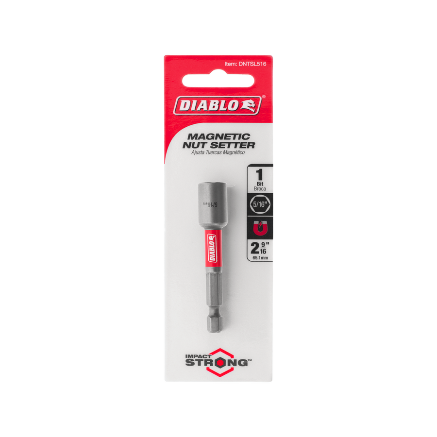 Diablo Magnetic Nut Setter - 5/16" - 65mm - Durable & Impact Resistant - SuperSaverAU - view 1