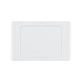 DETA Blank Wall Cover Plate - White Polycarbonate Standard Mounting