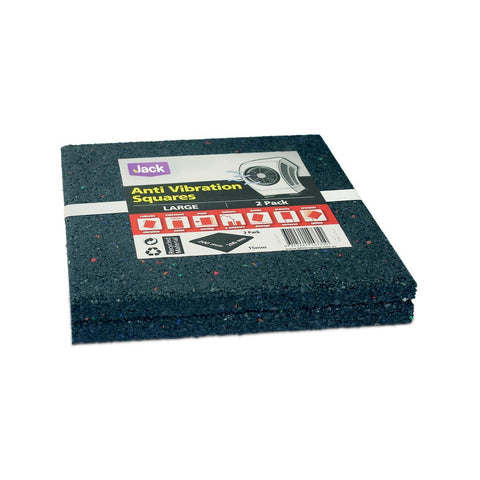 Jack Anti Vibration Squares 200x200mm 15mm Noise Suppressor 2 Pack - SuperSaverAU - view 1