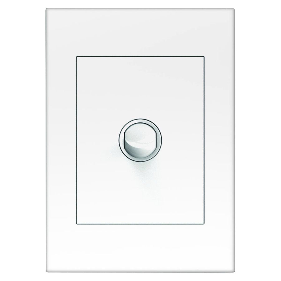 Hpm Vivo Wall Switch 1 Gang White Plastic Easy Install Reliable - SuperSaverAU - view 1