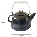 All Set Enamel Tea Pot - 2.5L - Black - Durable & Elegant Design - SuperSaverAU - view 2