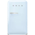 Smeg 50s Retro Style Happy 135L bar fridge - right hinge, pale blue, 6 star energy rating - FAB10HRPB6
