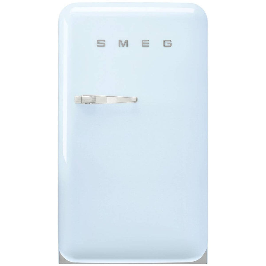 Smeg 50s Retro Style Happy 135L bar fridge - right hinge, pale blue, 6 star energy rating - FAB10HRPB6