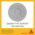Sika Concrete Grey Sikaflex 11FC Purform Polyurethane Adhesive Sealant 600ml Solvent Free