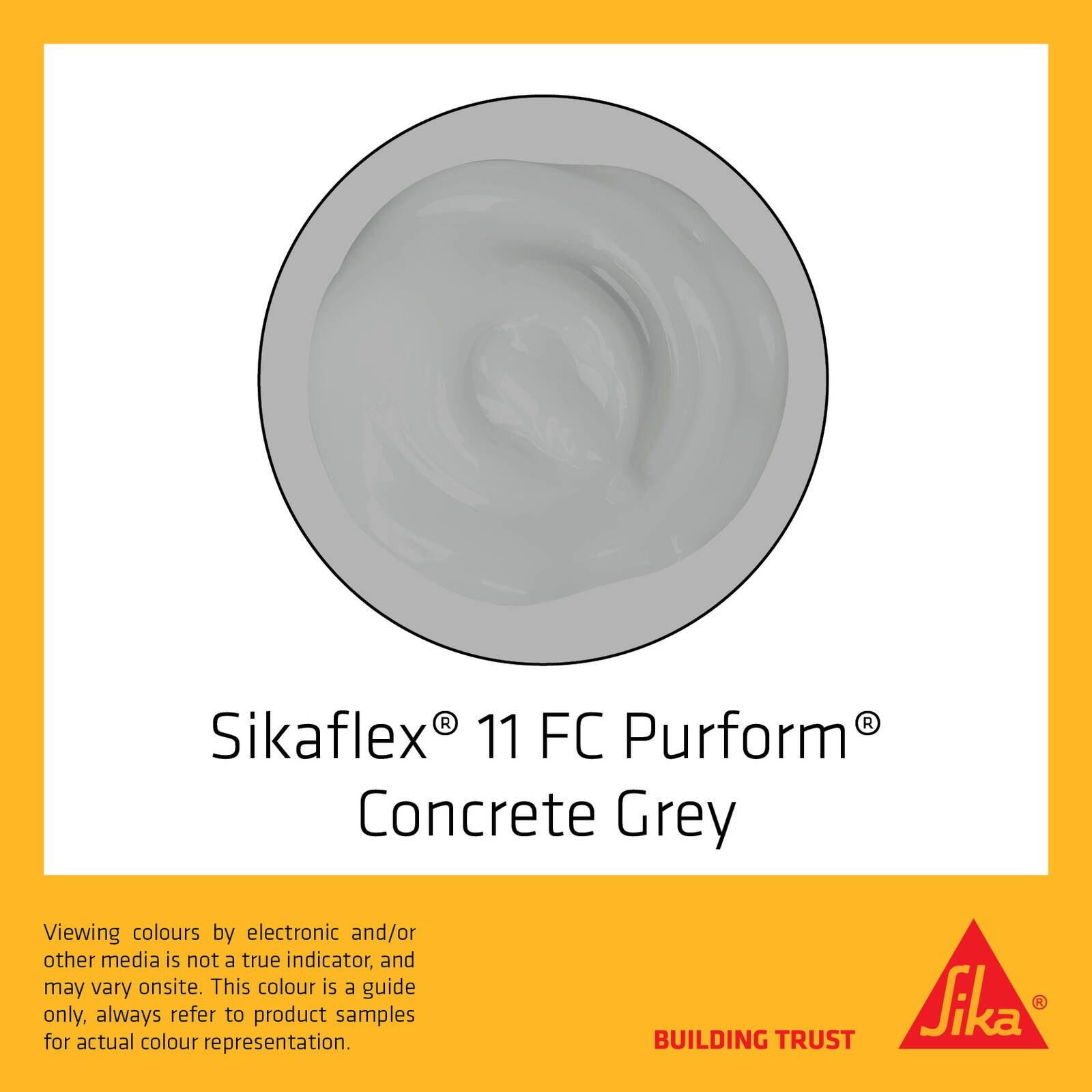 Sika Concrete Grey Sikaflex 11FC Purform Polyurethane Adhesive Sealant 600ml Solvent Free