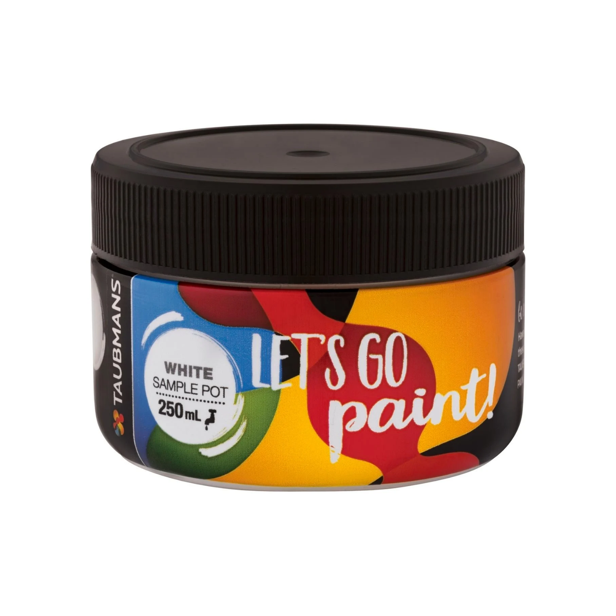 Taubmans White Sample Pot 250ml Water-Based Acrylic Easy Application - SuperSaverAU - view 3