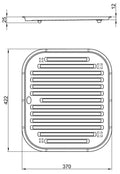 Abey Drain Tray - Stainless Steel Silver Finish - 25 Years Manufacturer Warranty - ADT1