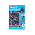 Bremick Vortex Plus Roofing Screw 6.2 x 50mm - Hex B8 Coating - Box of 100 - Watertight Connection - SuperSaverAU - view 2