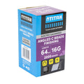 Titan 64mm 16 Gauge Electro Galvanised 20° Angled Collated Nail Brads Pack 2000 - Chisel Point Design - Corrosion Resistant - SuperSaverAU - view 2