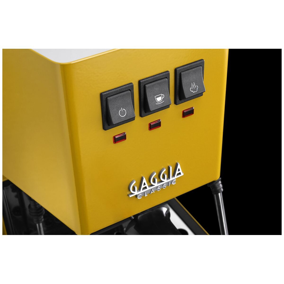 Gaggia Classic E24 Manual Coffee Machine - Yellow - Professional Filter Holder and Steam Wand - RI9481-18