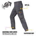 DeWALT Goldfield PROStretch Work Trousers Size 34 Grey Cotton Spandex