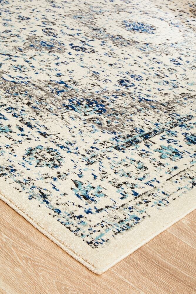 Rug Culture Evoke Medium White Polypropylene Rug 230x160cm - Power Loomed - EVO251WHI230X160