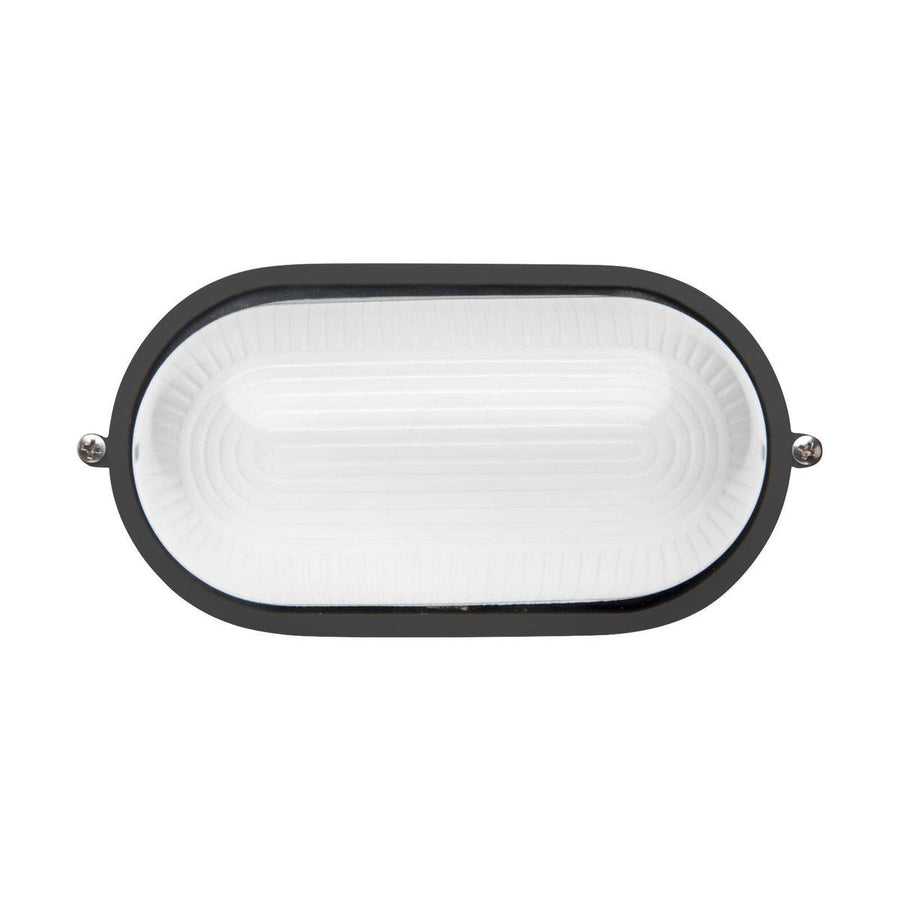 Brilliant 9W LED Black Davis Bunker Light - 9W - Die-Casting Aluminium - Weather Resistant - SuperSaverAU - view 1
