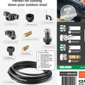 Holman 7m Misting Kit - Outdoor Cooling System with SwapLock Fittings - SuperSaverAU - view 2