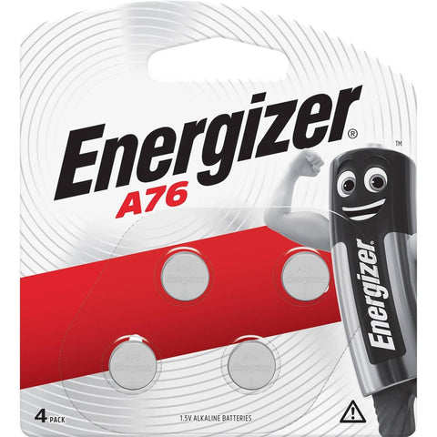 Energizer LR44 A76 Alkaline Button Battery 4 Pack - 1.5 Volt - Long-lasting Power - SuperSaverAU - view 1