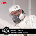 3M Professional Painters Reusable Respirator, Cool Flow Valve, Silicone Facepiece, Adjustable