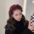Fabric Bow Knot Headband - Black - view 4