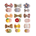 Fabric Hair Clips for Everyday Styling - Blue Circle - view 3