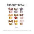 Fabric Hair Clips for Everyday Styling - Blue Circle - view 4
