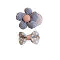 Fabric Hair Clips for Everyday Styling - Blue Flower