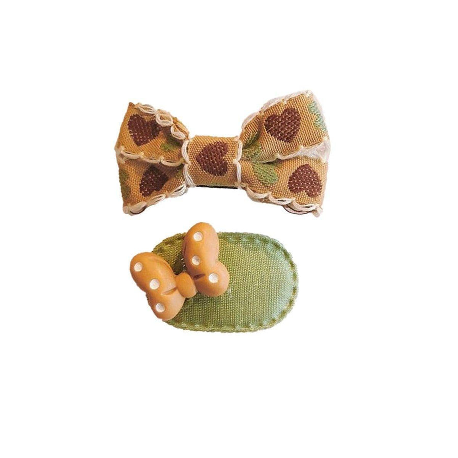 Fabric Hair Clips for Everyday Styling - Brown Butterfly