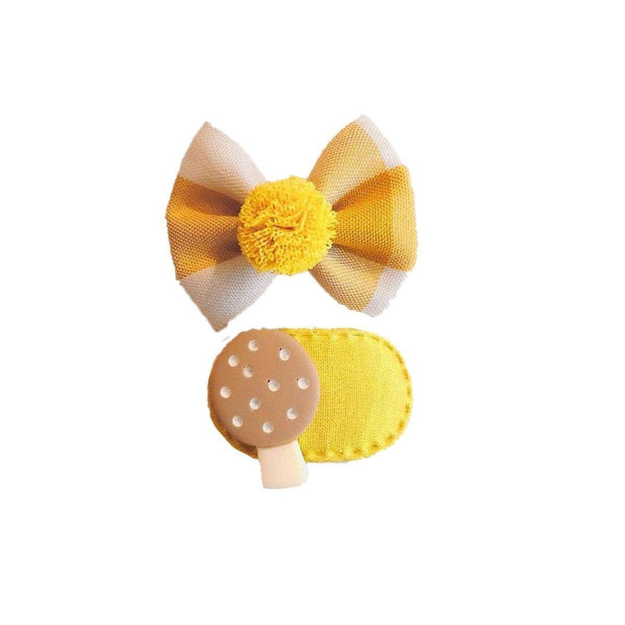 Fabric Hair Clips for Everyday Styling - Yellow Tree