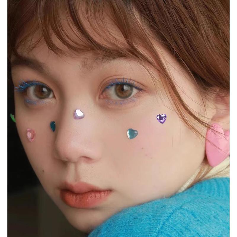 Face Gems Rhinestone and Pearl Stickers - Purple - view 4
