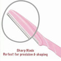 Facial Eyebrow Razor Trimmers - Pack of 3, Pink, Yellow and Blue - view 3